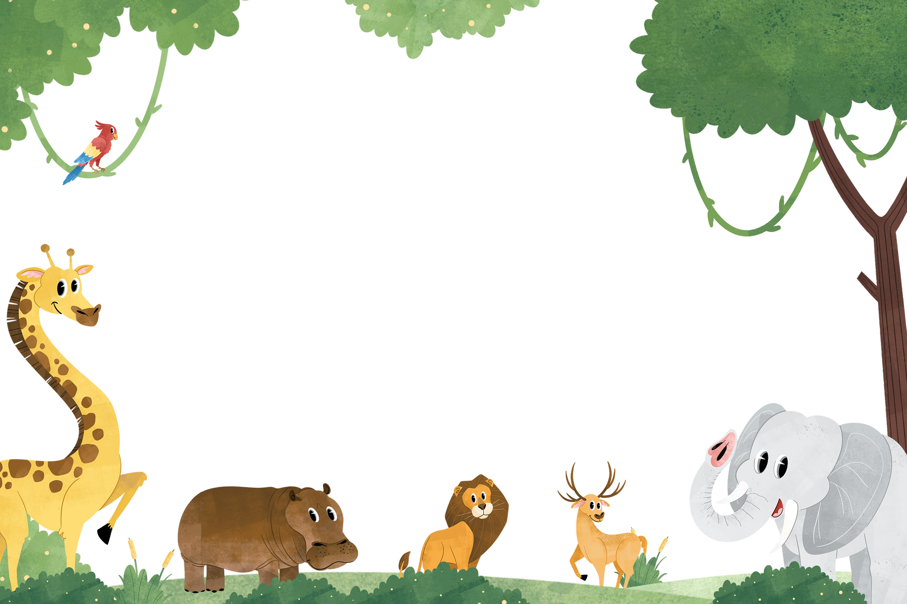 World Animal Day Frame Background